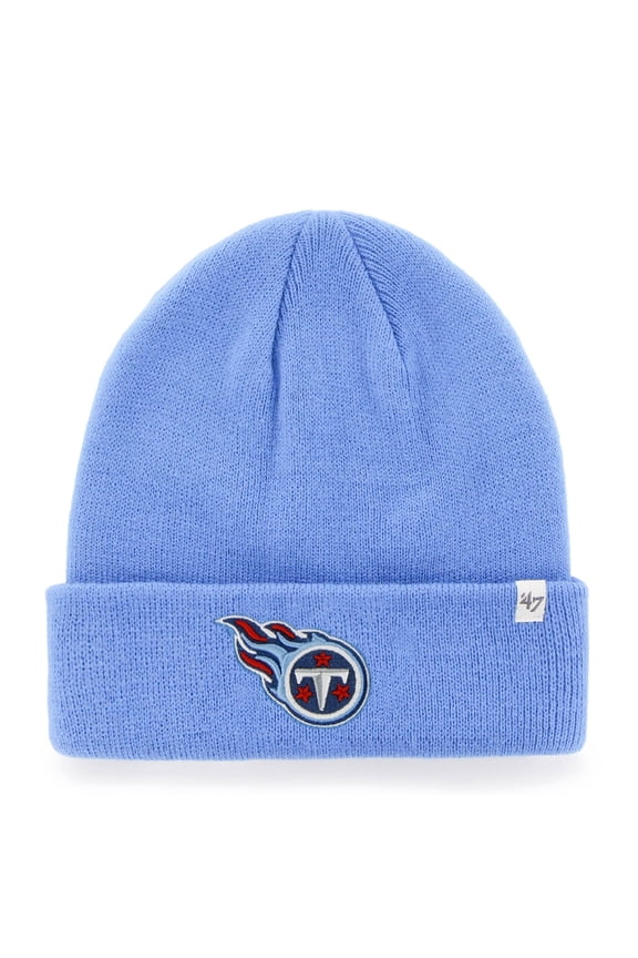 Men's '47 Light Blue Tennessee Titans Secondary Basic Cuffed Knit Hat