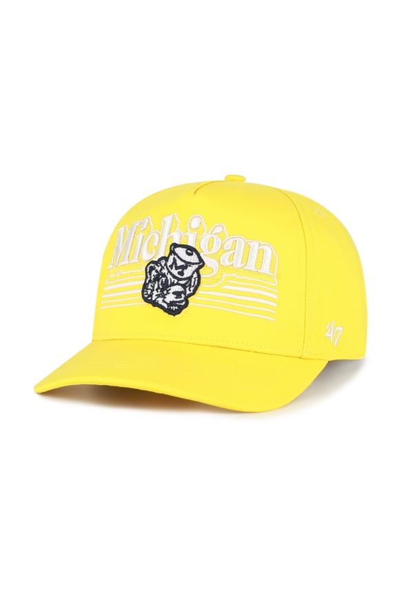 Men's '47  Maize Michigan Wolverines Script Fade Hitch Adjustable Hat