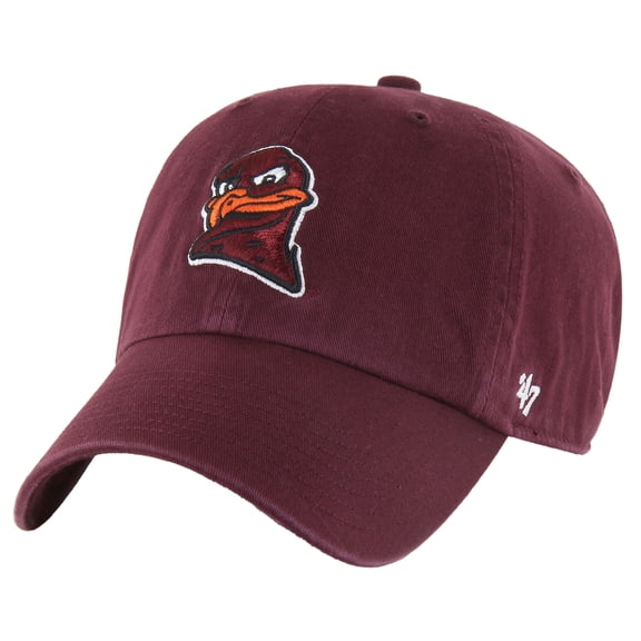 Men's '47 Maroon Virginia Tech Hokies Clean Up Adjustable Hat