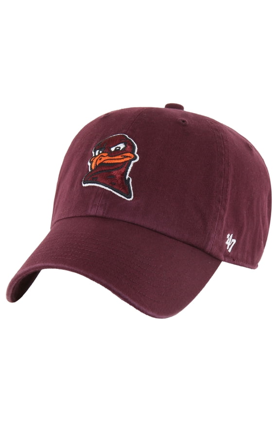 Men's '47 Maroon Virginia Tech Hokies Clean Up Adjustable Hat