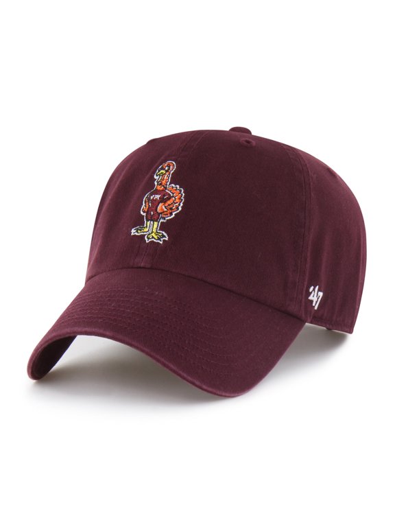 Unisex '47 Virginia Tech Hokies Maroon Vault Clean Up Adjustable Hat