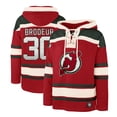 thumbnail image 1 of Men's '47 Martin Brodeur Red New Jersey Devils Retired Player Name & Number Lacer Pullover Hoodie, 1 of 3