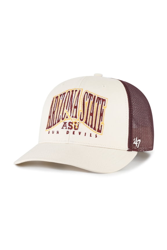 Men's '47  Natural Arizona State Sun Devils Drawbridge Trucker Adjustable Hat