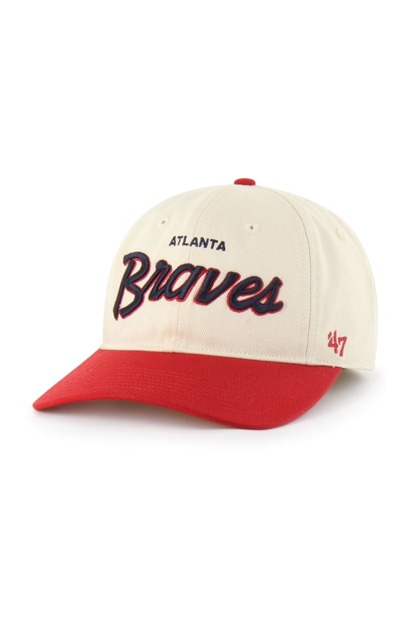 Men's '47 Natural Atlanta Braves Crosstown Franchise Fitted Hat