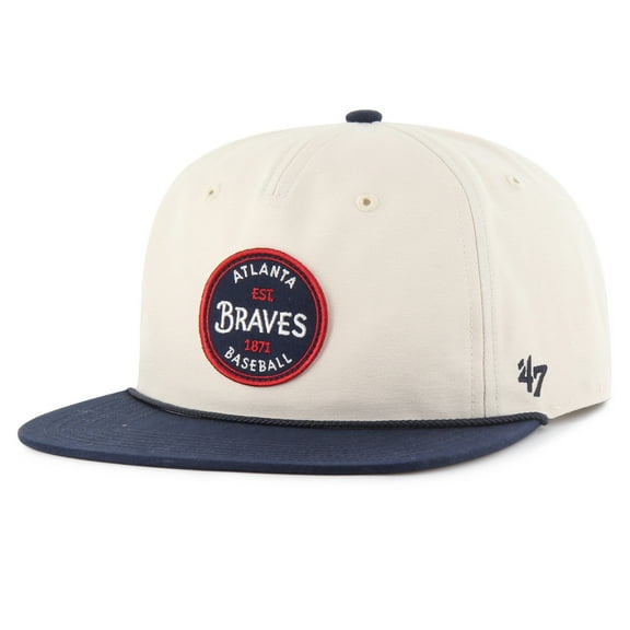 Men's '47 Natural Atlanta Braves Payson Captain Adjustable Hat