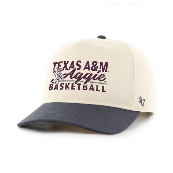 Men's '47 Natural/Charcoal Texas A&M Aggies Ol' Sarge Basketball Hitch Adjustable Hat