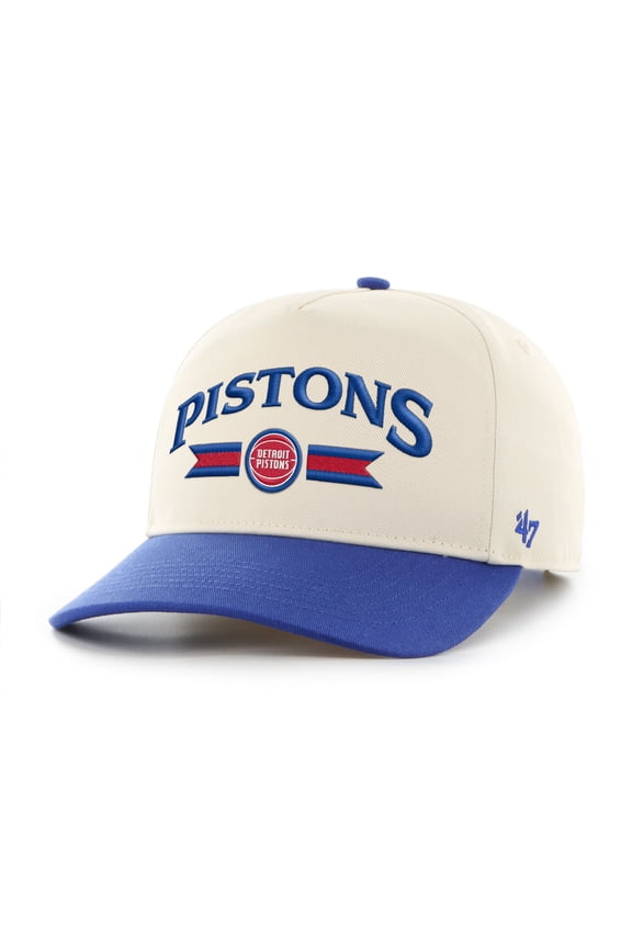 Men's '47 Natural Detroit Pistons Fast Break Chase Hitch Adjustable Hat