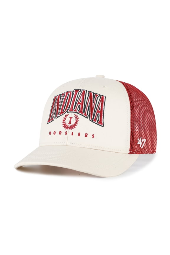 Men's '47 Natural Indiana Hoosiers Drawbridge Trucker Adjustable Hat