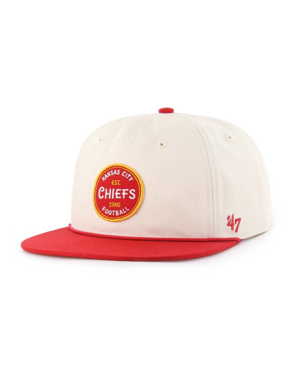 Men's '47 Natural Kansas City Chiefs Payson Captain Adjustable Hat