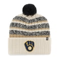 thumbnail image 1 of Men's '47 Natural Milwaukee Brewers Tavern Cuffed Knit Hat with Pom, 1 of 2