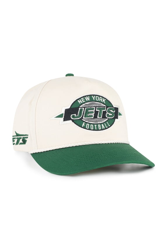 Men's '47 Natural New York Jets Frame Out Two Tone Hitch Adjustable Hat