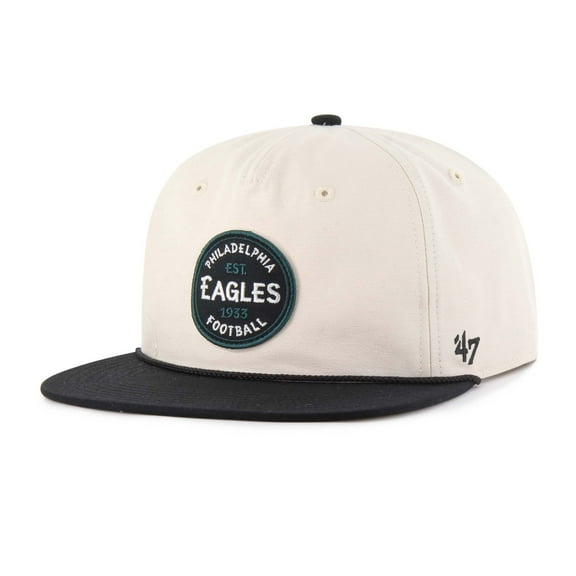 Men's '47 Natural Philadelphia Eagles Payson Captain Adjustable Hat