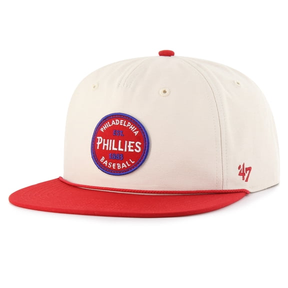 Men's '47  Natural Philadelphia Phillies Payson Captain Snapback Hat