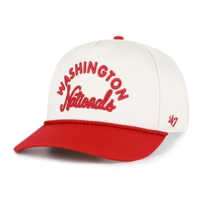 Unisex '47 Natural/Red Washington Nationals Rope Script Hitch Adjustable Hat