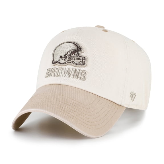 Men's '47 Natural/Tan Cleveland Browns Neutral Terrain Clean Up Adjustable Hat