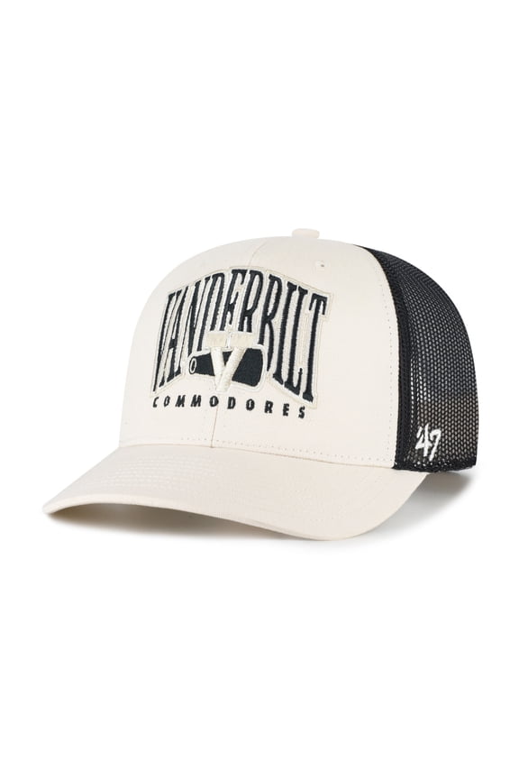Men's '47  Natural Vanderbilt Commodores Drawbridge Trucker Adjustable Hat