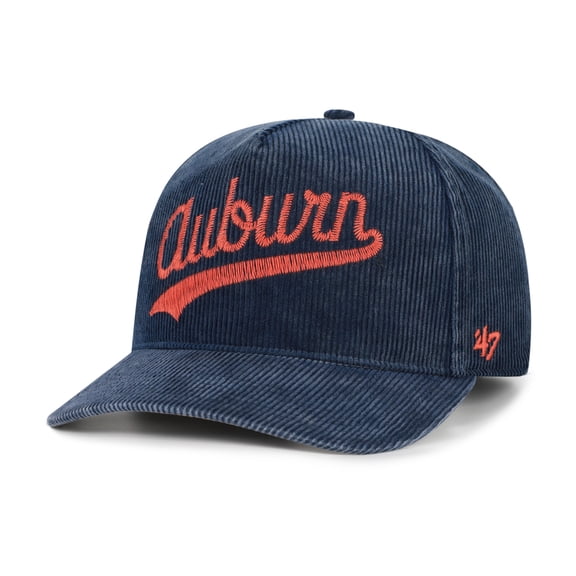 Men's '47 Navy Auburn Tigers Reclaim Snow Wash Corduroy Hitch Adjustable Hat