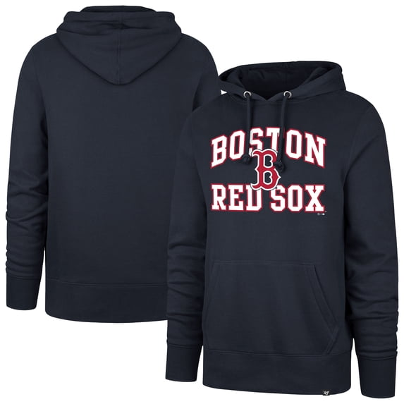 Men's-'47 Navy Boston Red Sox Big & Tall Velocity Fleece Pullover Hoodie
