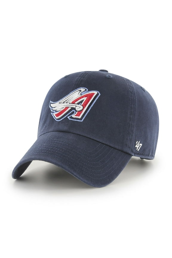 Men's '47 Navy California Angels Cooperstown Collection Clean Up Adjustable Hat