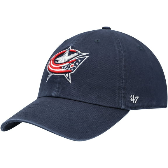 Men's '47 Navy Columbus Blue Jackets Team Clean Up Adjustable Hat