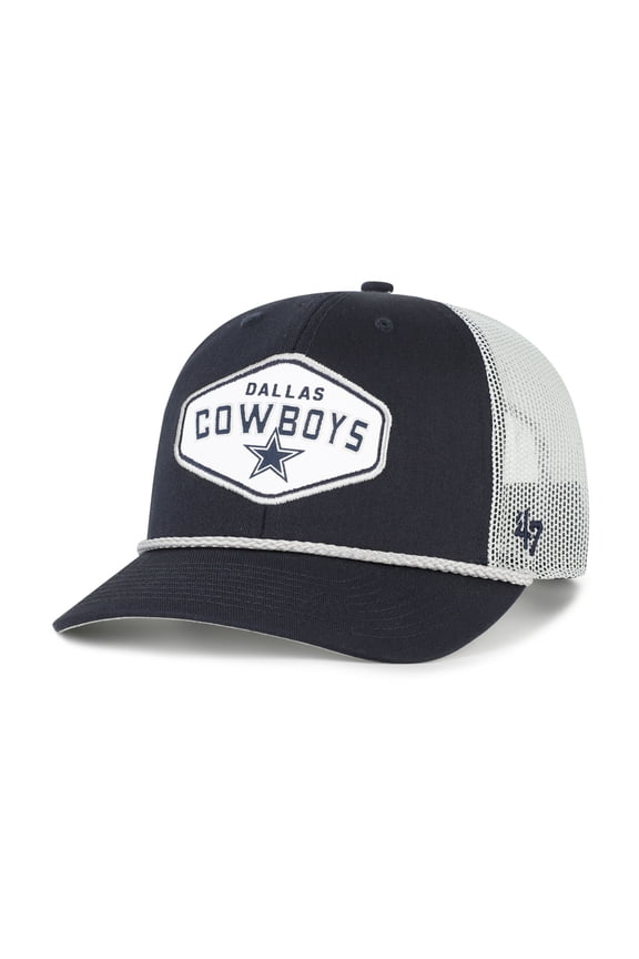 Youth '47 Navy Dallas Cowboys Ace Out Rope Trucker Adjustable Hat