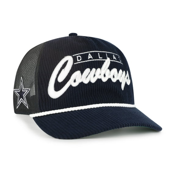 Men's-'47 Navy Dallas Cowboys Double Header Relaxed Corduroy Hitch Hat