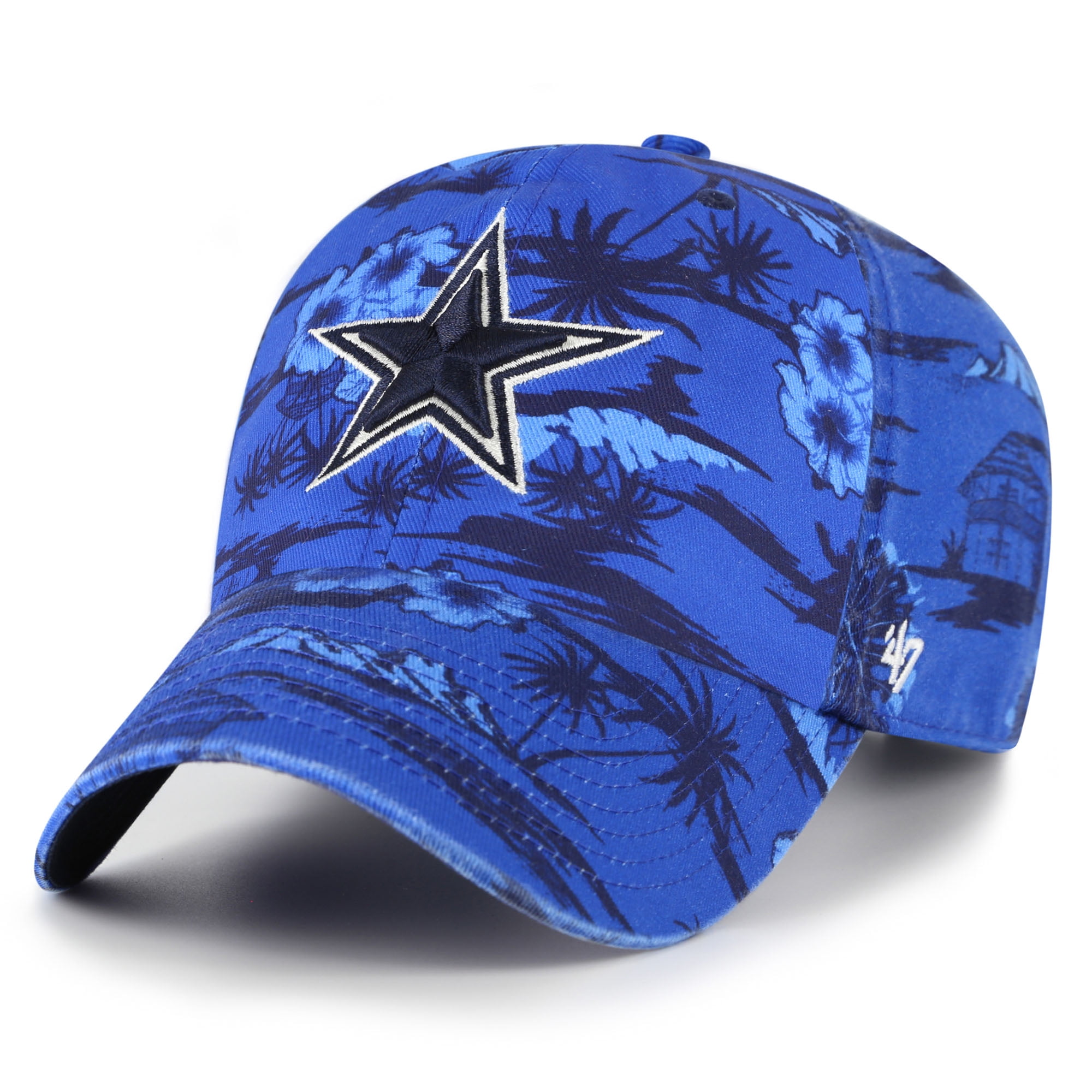 Men's-'47  Royal Dallas Cowboys Fiji Clean Up Adjustable Hat