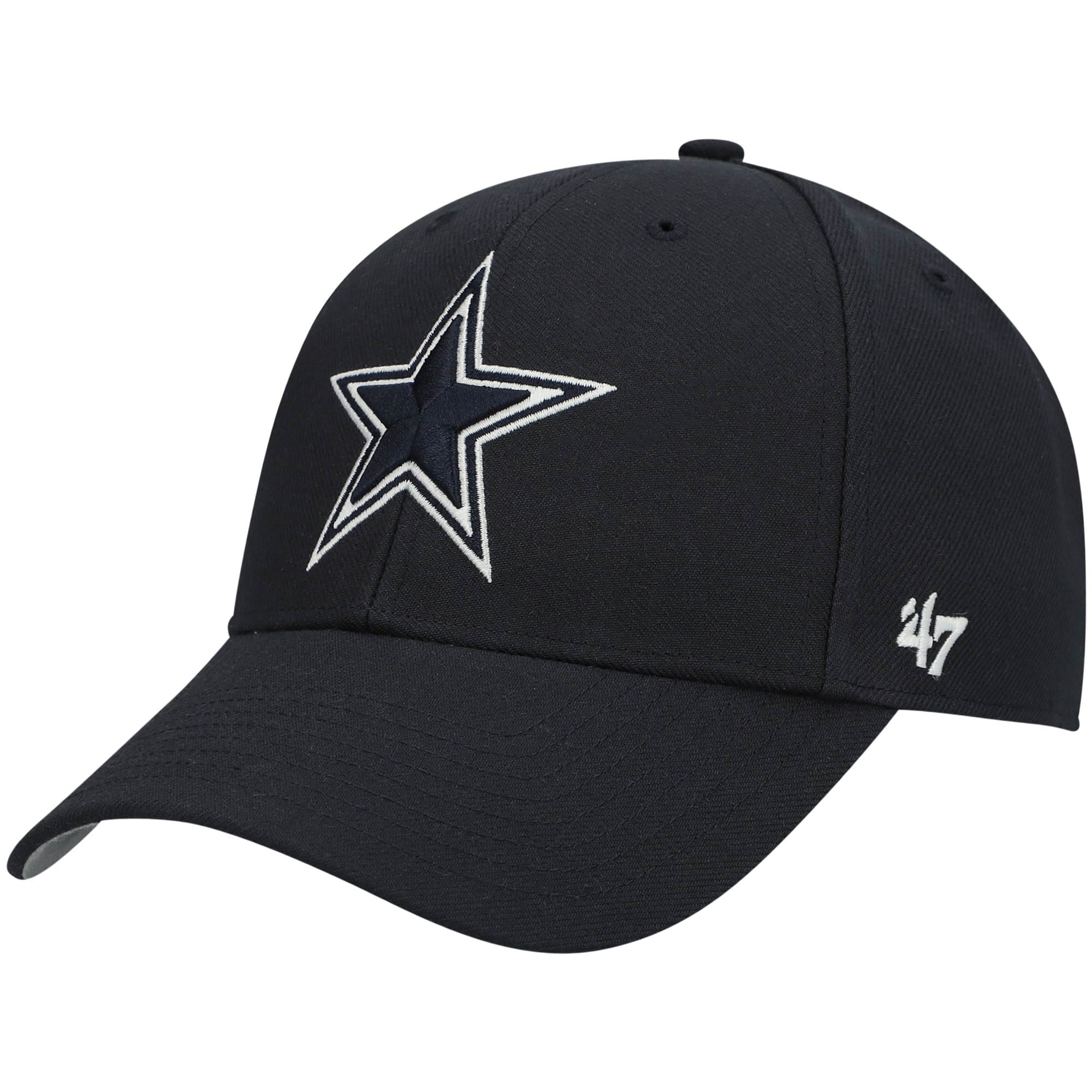 Men's '47 Navy Dallas Cowboys MVP Primary Logo Adjustable Hat - OSFA ...