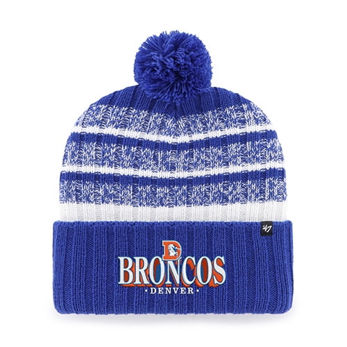 Men's '47  Royal Denver Broncos Tavern Cuffed Knit Hat with Pom