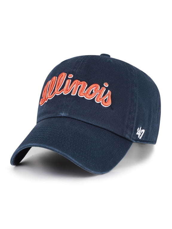 Unisex '47 Illinois Fighting Illini Navy Clean Up Adjustable Hat