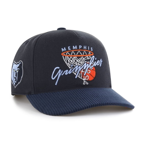 Men's '47 Navy Memphis Grizzlies Nothing But Net Hitch Adjustable Hat