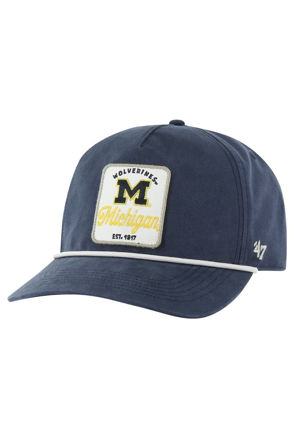 Men's '47 Navy Michigan Wolverines Pitstop Hitch Rope Adjustable Hat
