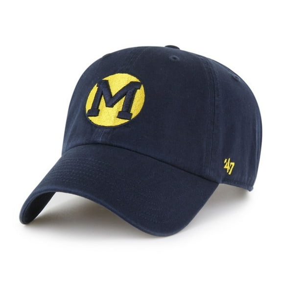 Men's '47 Navy Michigan Wolverines Vault Clean Up Adjustable Hat