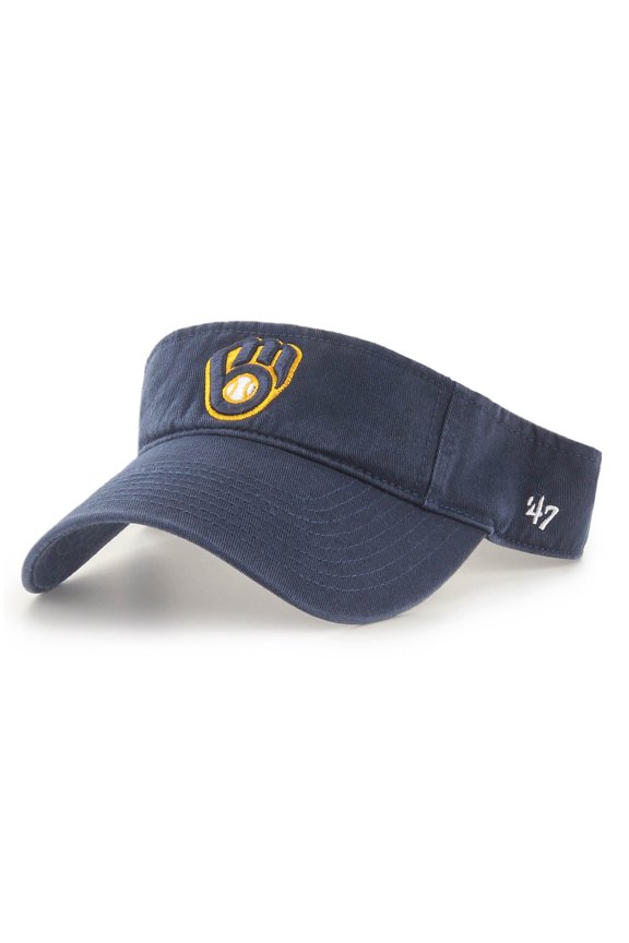 Men's '47 Navy Milwaukee Brewers Clean Up Adjustable Visor