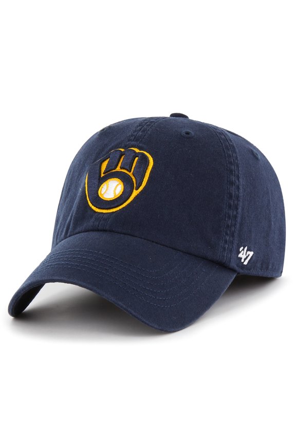 Men's '47 Navy Milwaukee Brewers Franchise Logo Fitted Hat