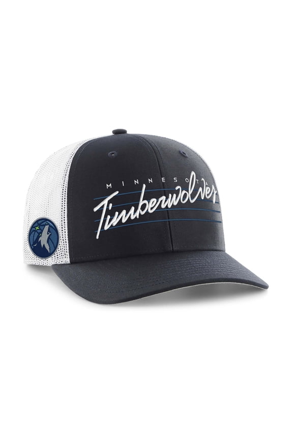 Men's '47 Navy Minnesota Timberwolves Downburst Trucker Adjustable Hat