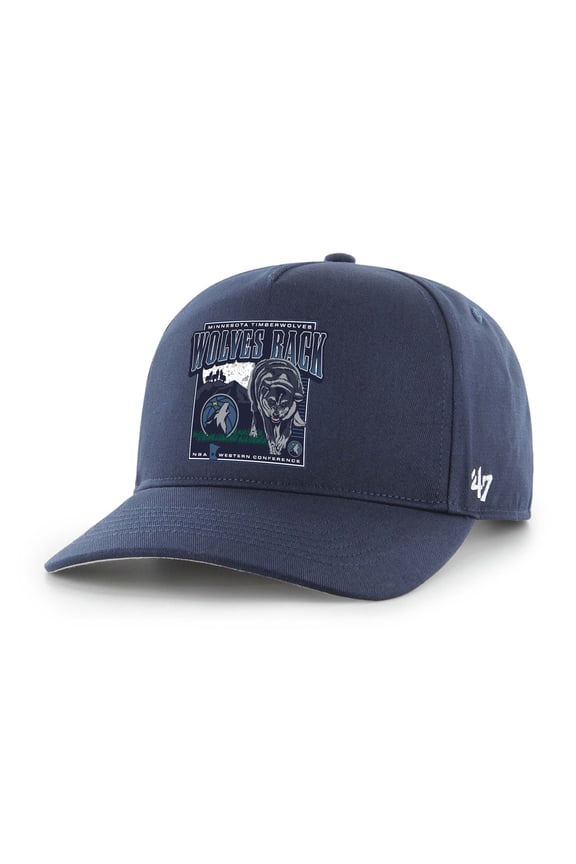 Men's '47 Navy Minnesota Timberwolves Solid Hitch Adjustable Hat