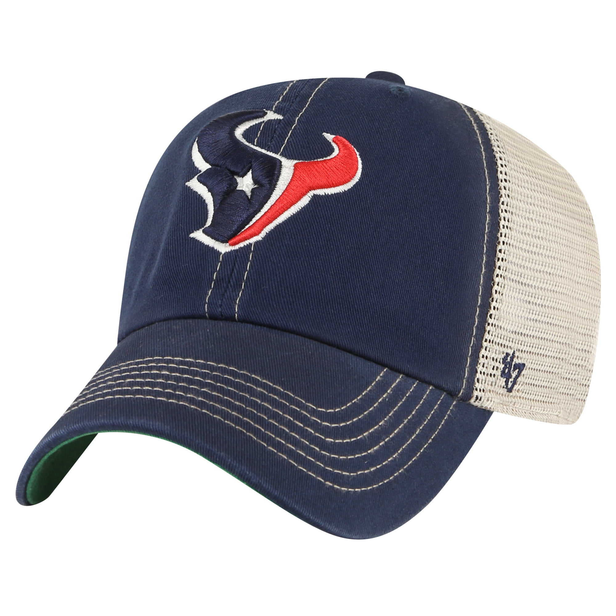 Men s 47 Navy Natural Houston Texans Trawler Trucker Clean Up Adjustable Hat Walmart