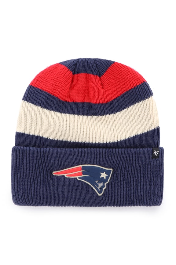 Men's '47 Navy New England Patriots Clubhouse Jennings Cuffed Knit Hat