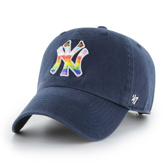 Men's '47 Navy New York Yankees Pride Clean Up Adjustable Hat