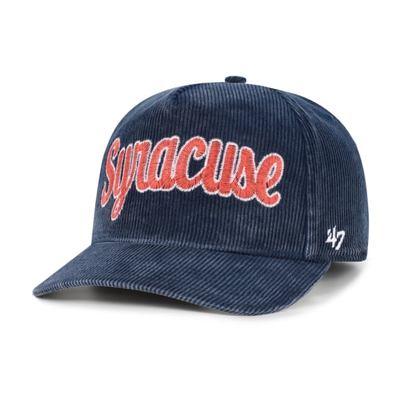 Men's '47 Navy Syracuse Orange Reclaim Snow Wash Corduroy Hitch Adjustable Hat