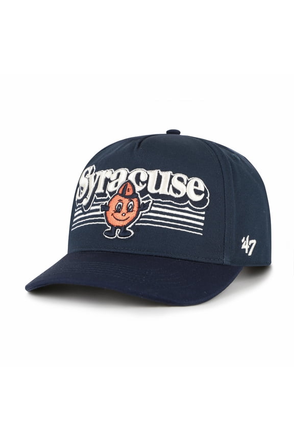 Men's '47 Navy Syracuse Orange Script Fade Hitch Adjustable Hat
