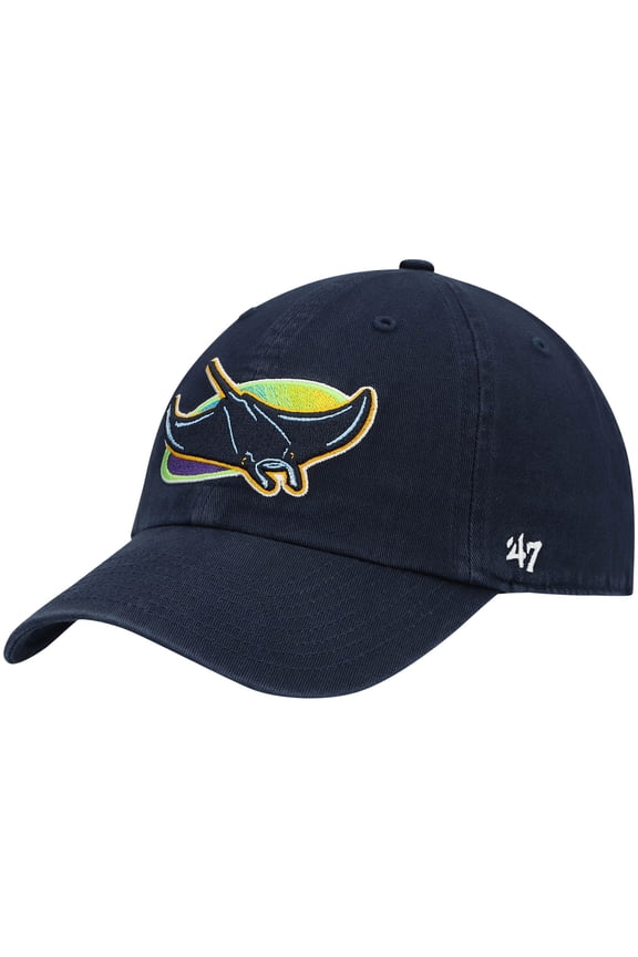 Men's '47 Navy Tampa Bay Rays Clean Up Adjustable Hat