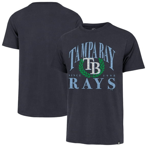 Men's '47 Navy Tampa Bay Rays Pitchout Franklin T-Shirt