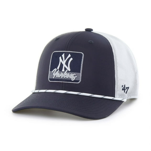 Men's '47 Navy/White New York Yankees Scratch Adjustable Trucker Hat