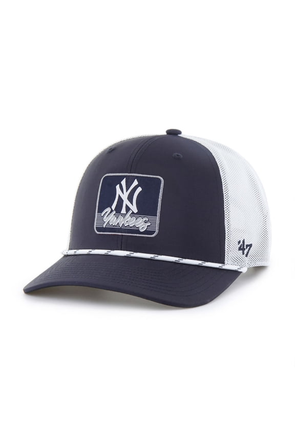 Men's '47 Navy/White New York Yankees Scratch Adjustable Trucker Hat