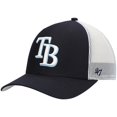thumbnail image 1 of Men's '47 Navy/White Tampa Bay Rays Primary Logo Trucker Snapback Hat, 1 of 4