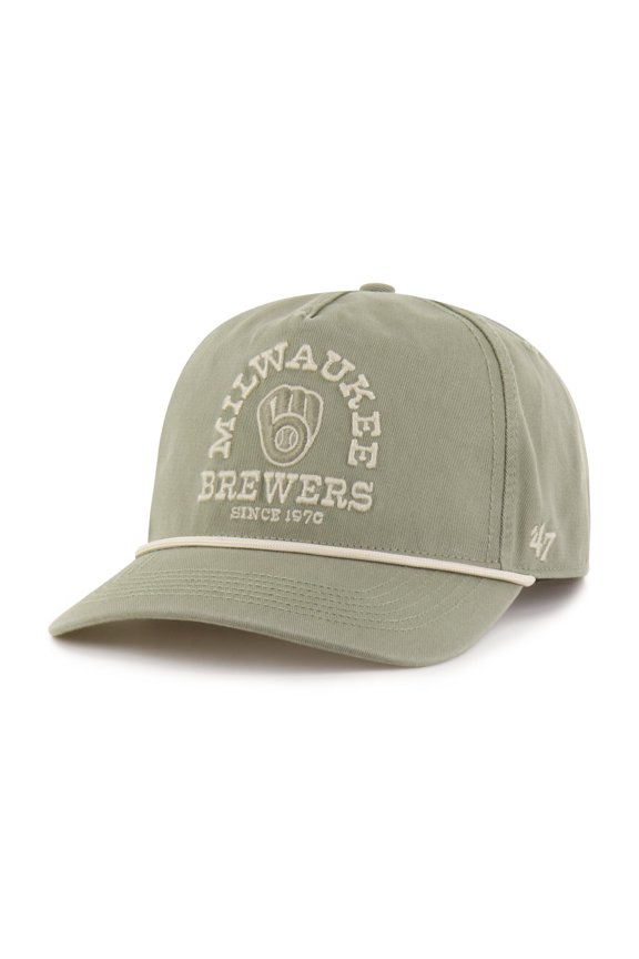 Men's '47 Olive Milwaukee Brewers Canyon Ranchero Hitch Adjustable Hat