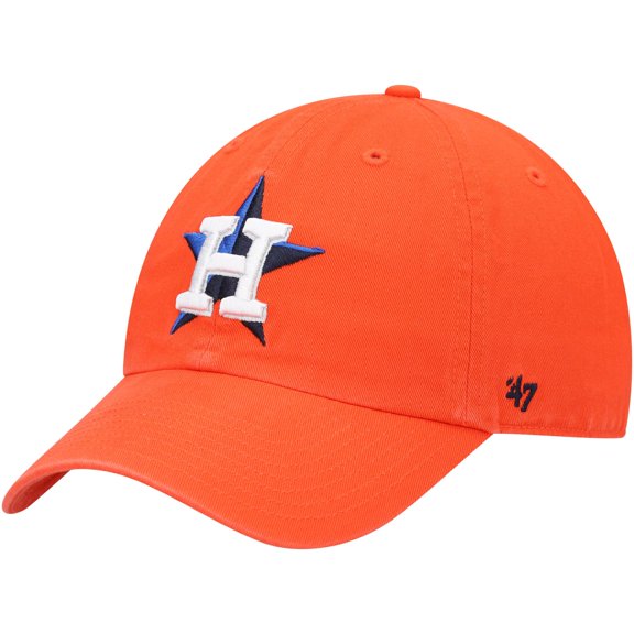 Men's '47 Orange Houston Astros Clean Up Adjustable Hat