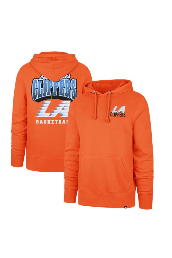 Men's '47 Orange LA Clippers 2025/26 City Edition Jab Step Headline Hoodie